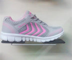 Breathable Fashion Women Sneakers White Women Casual Shoes Athletic Road Running Mesh Breathable Casual Sneakers Lace Up Comfort Sports Student Fashion Tennis Sneakers Stevvex