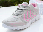 Breathable Fashion Women Sneakers White Women Casual Shoes Athletic Road Running Mesh Breathable Casual Sneakers Lace Up Comfort Sports Student Fashion Tennis Sneakers Stevvex