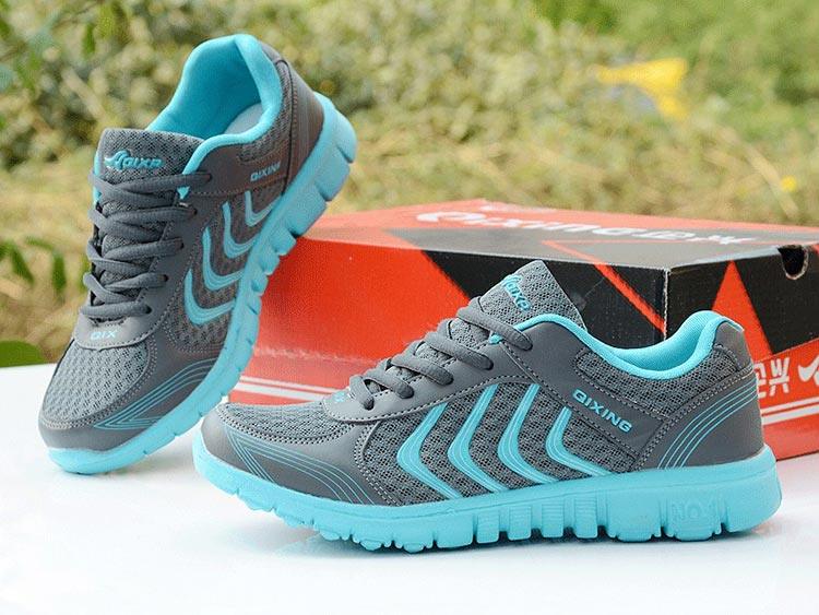 Breathable Fashion Women Sneakers White Women Casual Shoes Athletic Road Running Mesh Breathable Casual Sneakers Lace Up Comfort Sports Student Fashion Tennis Sneakers Stevvex