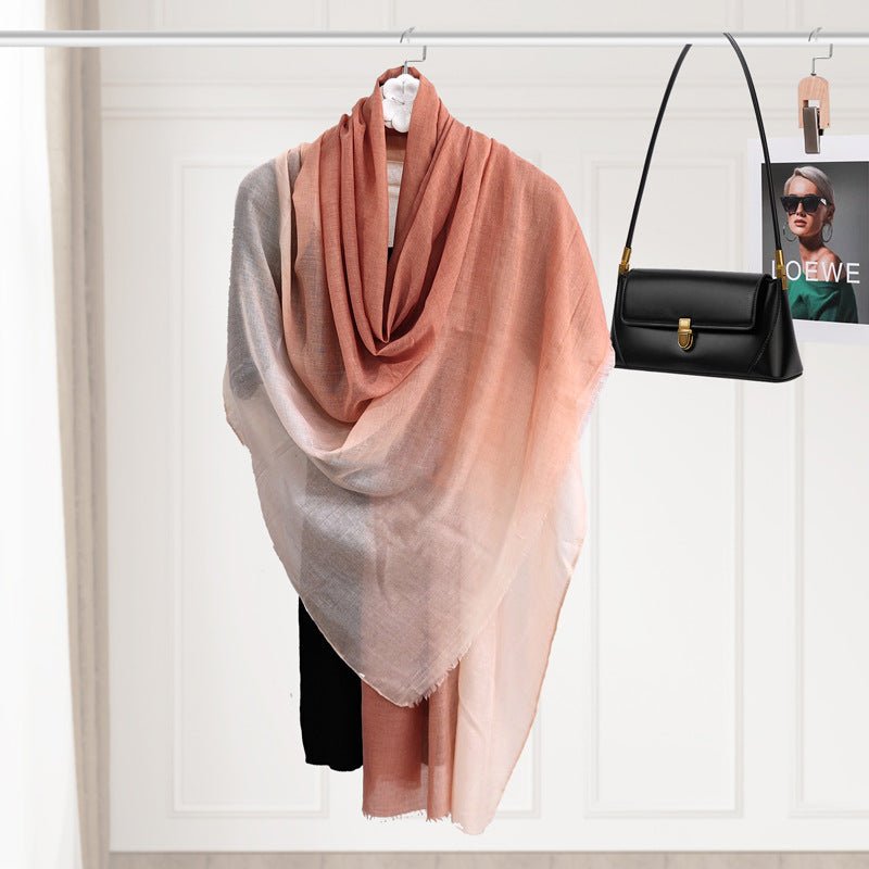 Breathable Gradient Soft Headscarves Hijab (MH161)