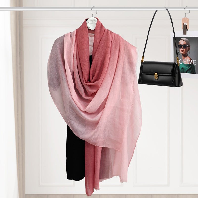 Breathable Gradient Soft Headscarves Hijab (MH161)
