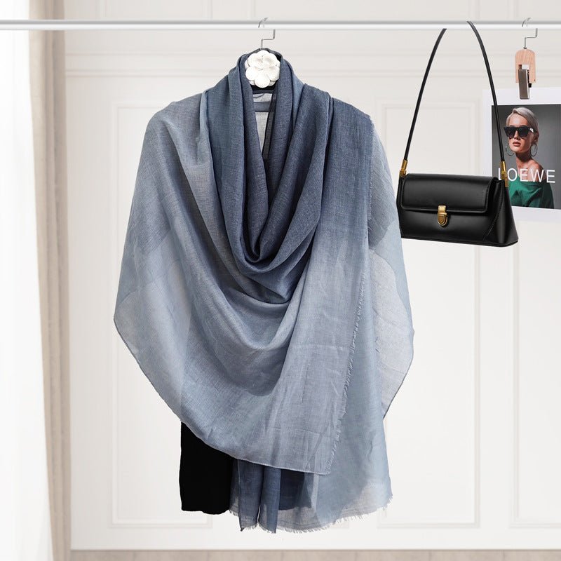 Breathable Gradient Soft Headscarves Hijab (MH161)