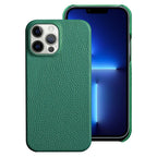 Bright Orange Mobile Phone Case With Coated Leather Case Protective Slim Phone Case Cowhide Genuine Leather Phone Case for iPhone 14 13 Pro Max Luxury Back Cover Stevvex