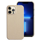 Bright Orange Mobile Phone Case With Coated Leather Case Protective Slim Phone Case Cowhide Genuine Leather Phone Case for iPhone 14 13 Pro Max Luxury Back Cover Stevvex