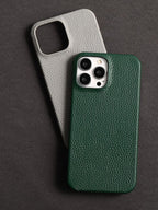 Bright Orange Mobile Phone Case With Coated Leather Case Protective Slim Phone Case Cowhide Genuine Leather Phone Case for iPhone 14 13 Pro Max Luxury Back Cover Stevvex