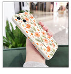 Brilliant Flowers Phone Case For iPhone 14 13 Pro Max Mini Cute Multicolored Flowers Pattern Cover Slim Silicone Shockproof Bumper Back Cover Stevvex