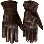 Women's Warm Winter Dress And Work Gloves, Thermal Lining, Genuine Brown Leather - SJB-DIAMOND ELITES