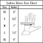 Ladies Warm Winter Dress And Work Gloves, Thermal Lining, Genuine Black Leather - SJB-DIAMOND ELITES