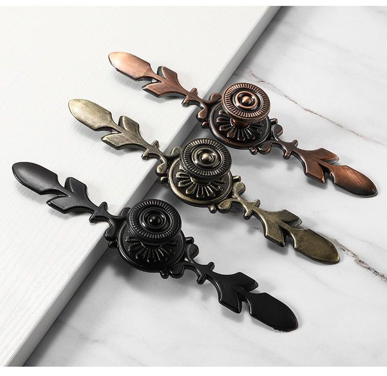 Bronze Door Handles Cabinet Handle Antique Cabinet Pulls Wardrobe Drawer Knobs Zinc Alloy Cupboard Furniture Hardware Center Shabby Chic Drawer Pulls Handles Antique Bronze Kitchen Cabinet Drop Bail Pulls Handles Stevvex