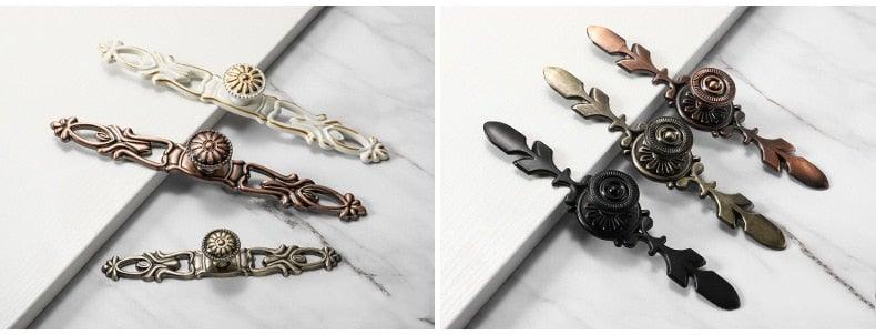 Bronze Door Handles Cabinet Handle Antique Cabinet Pulls Wardrobe Drawer Knobs Zinc Alloy Cupboard Furniture Hardware Center Shabby Chic Drawer Pulls Handles Antique Bronze Kitchen Cabinet Drop Bail Pulls Handles Stevvex