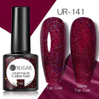 Brown Blue Gel Nail Polish UV LED Autumn Winter Series Matte And Glossy Colors Elegant Stylish Design For Womens