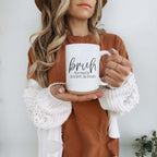 Bruh 16oz Ceramic Coffee Mug - Funny Statement Morning Tea Cup