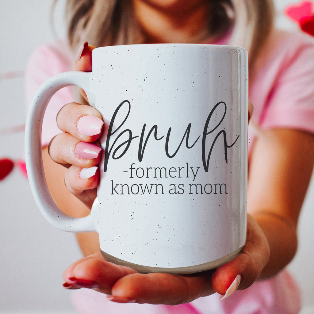 Bruh 16oz Ceramic Coffee Mug - Funny Statement Morning Tea Cup