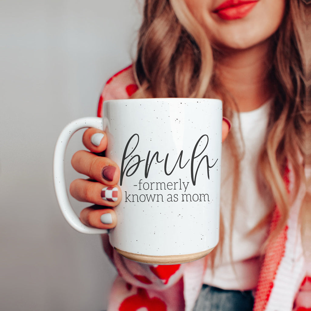 Bruh 16oz Ceramic Coffee Mug - Funny Statement Morning Tea Cup