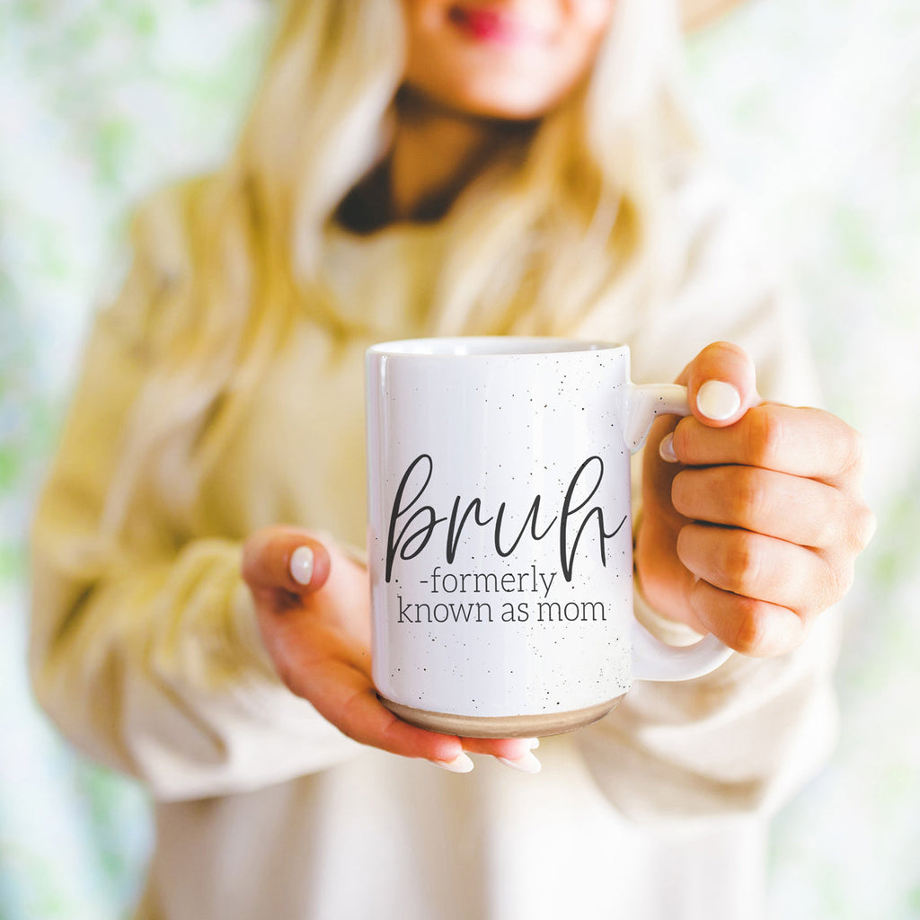 Bruh 16oz Ceramic Coffee Mug - Funny Statement Morning Tea Cup