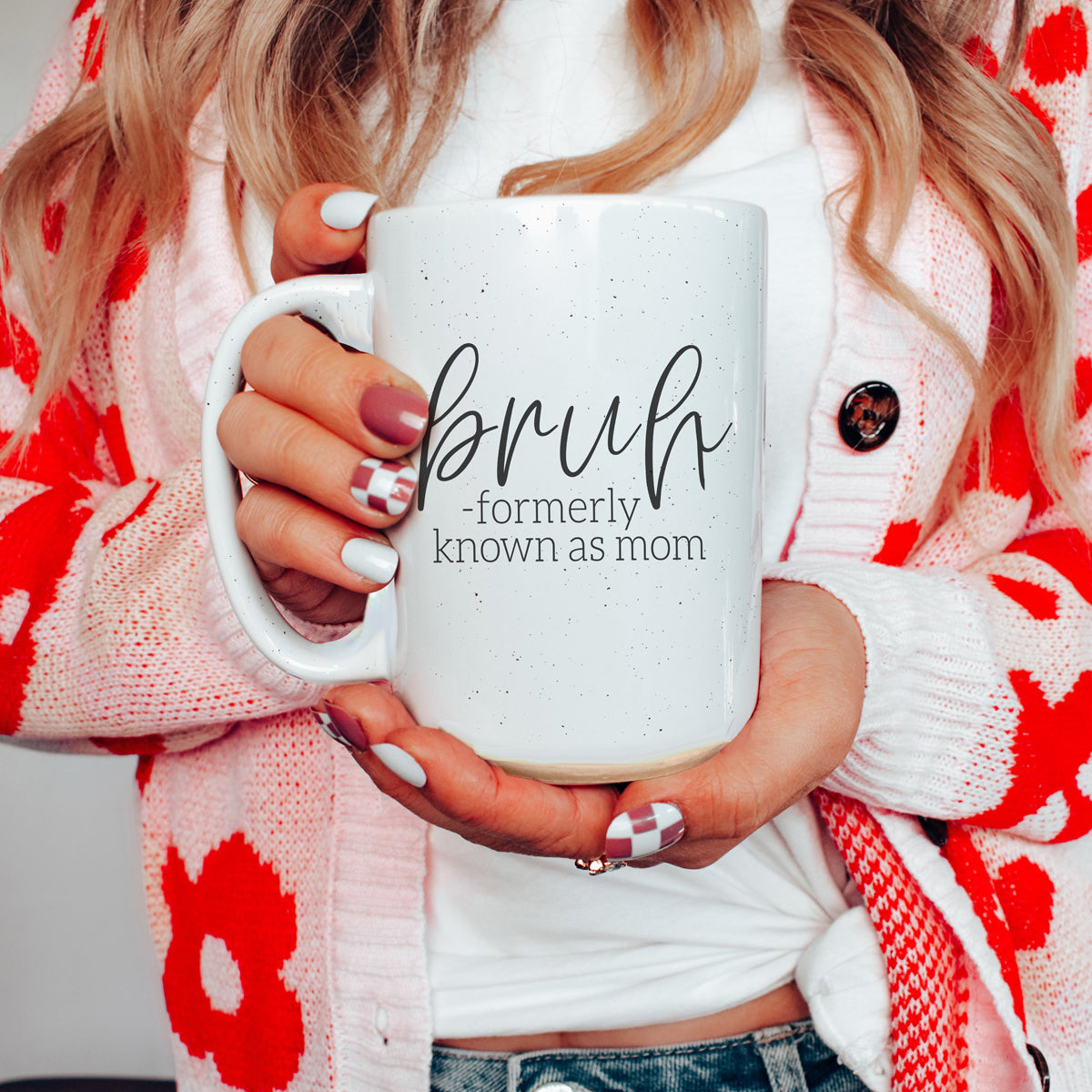 Bruh 16oz Ceramic Coffee Mug - Funny Statement Morning Tea Cup