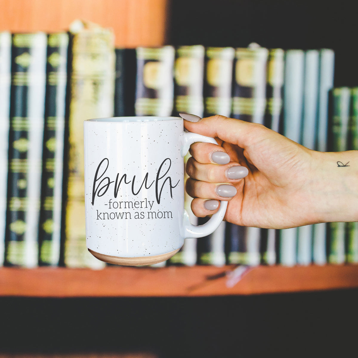 Bruh 16oz Ceramic Coffee Mug - Funny Statement Morning Tea Cup