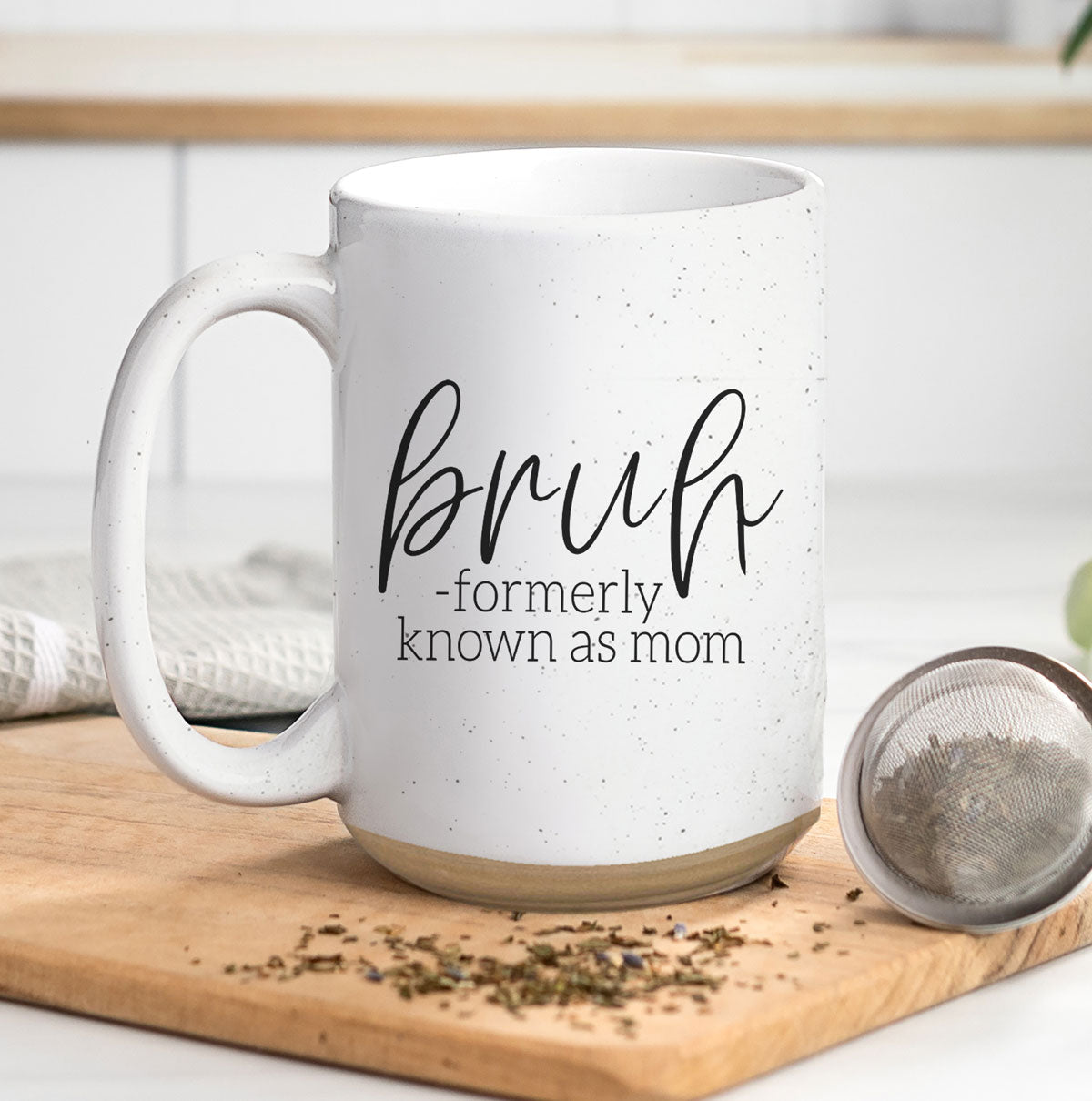 Bruh 16oz Ceramic Coffee Mug - Funny Statement Morning Tea Cup