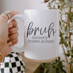 Bruh 16oz Ceramic Coffee Mug - Funny Statement Morning Tea Cup