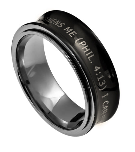 Black Spinner Ring KingdomWear
