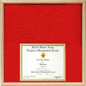 US Marine Corp Certificate Display Case in bottom. The Military Gift Store