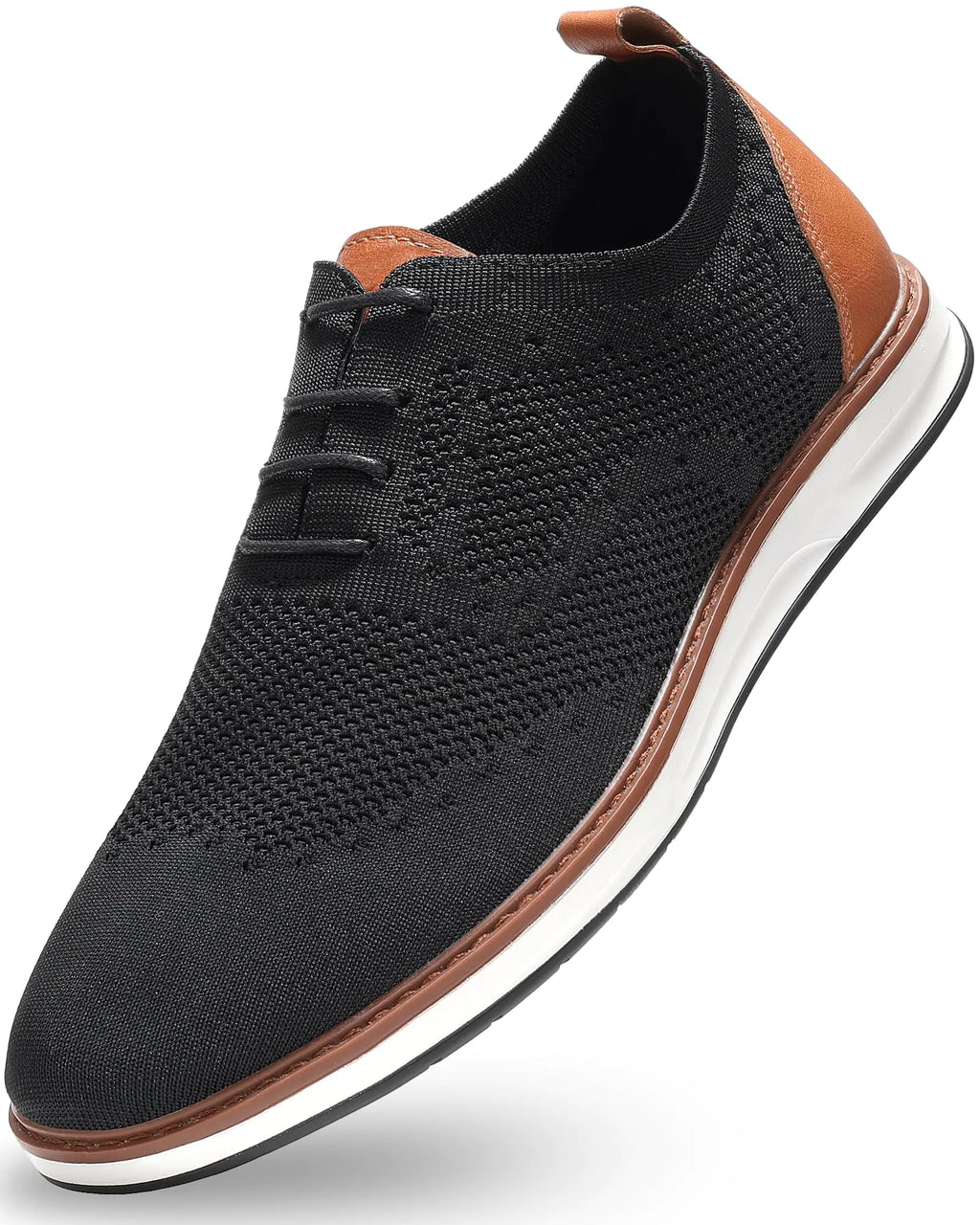 Secuyner Mens Dress Shoes Casual Oxfords Shoes Knit Lightweight Breathable Business Work Shoes Walking Shoes Fashion Sneakers Pi-Mart