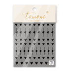 Bubble Cute Black Red Hearts Nail Stickers Nail Art Decorations Nail Decals Design Self-Adhesive 3D Wave Design Decoration for Women Girls Adhesive Striping Tape Nail Art Stickers Stevvex