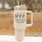 Don't Bug Me 40oz Insulated Tumbler With Handle Lid Straw Travel Mug BandsCo Straps