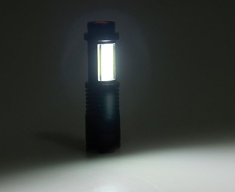Built in battery XP-G Q5 Zoom Focus Mini led Flashlight Torch Lamp Lantern 2000 Lumen Adjustable Penlight Waterproof T6 light  Focus IP65 Water-Resistant Portable for Indoor and Outdoor Camping Hiking Stevvex