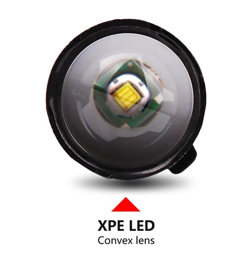 Built in battery XP-G Q5 Zoom Focus Mini led Flashlight Torch Lamp Lantern 2000 Lumen Adjustable Penlight Waterproof T6 light  Focus IP65 Water-Resistant Portable for Indoor and Outdoor Camping Hiking Stevvex