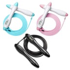 Built-in Rolling Pin Counter Jump Rope Skipping Rope Speed Rope For Boxing Jumping Training Lose Weight Fitness Digital Weight Calories Time Setting Skipping Rope With Counter For Indoor And Outdoor Exercise Stevvex