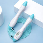 Built-in Rolling Pin Counter Jump Rope Skipping Rope Speed Rope For Boxing Jumping Training Lose Weight Fitness Digital Weight Calories Time Setting Skipping Rope With Counter For Indoor And Outdoor Exercise Stevvex