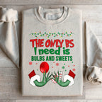 Bulbs And Sweets Sweatshirt Peachy Sunday