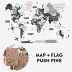 Bundle: Colored Map and Flags Pins - SJB-DIAMOND ELITES