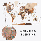 Bundle: Map and Flags Pins - SJB-DIAMOND ELITES