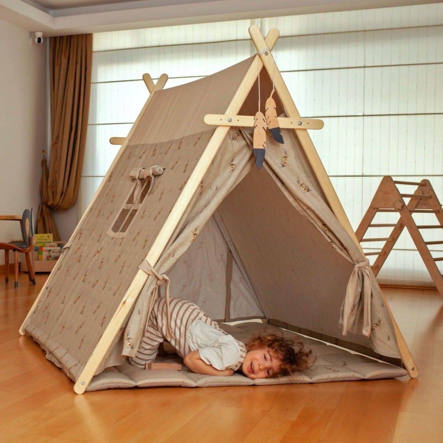 Bunny Play Tent & Play Mat | Indoor Teepee for Kids Lootquake LLC