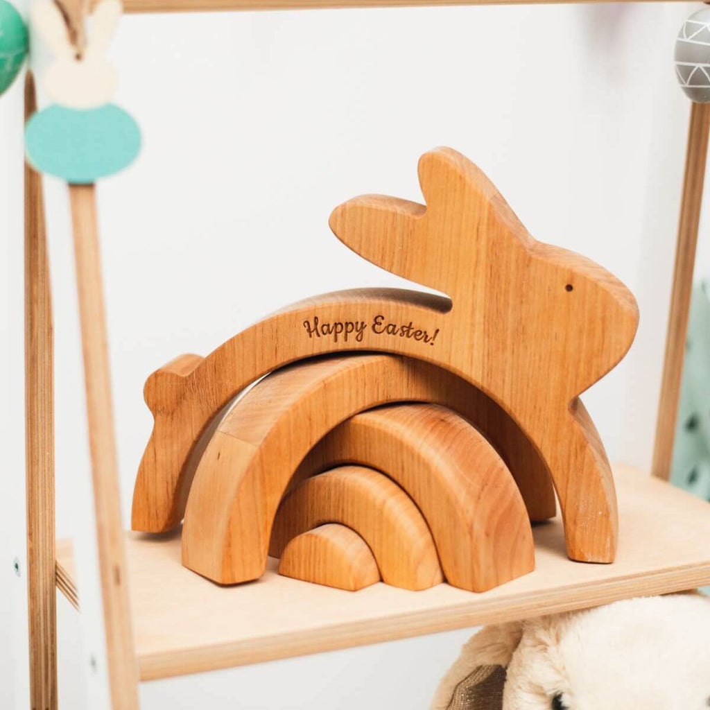 Wooden Bunny Stacker - SJB-DIAMOND ELITES