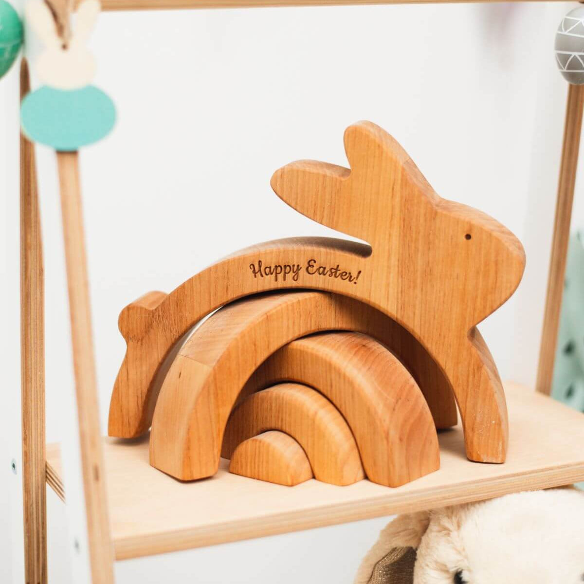 Wooden Bunny Stacker - SJB-DIAMOND ELITES