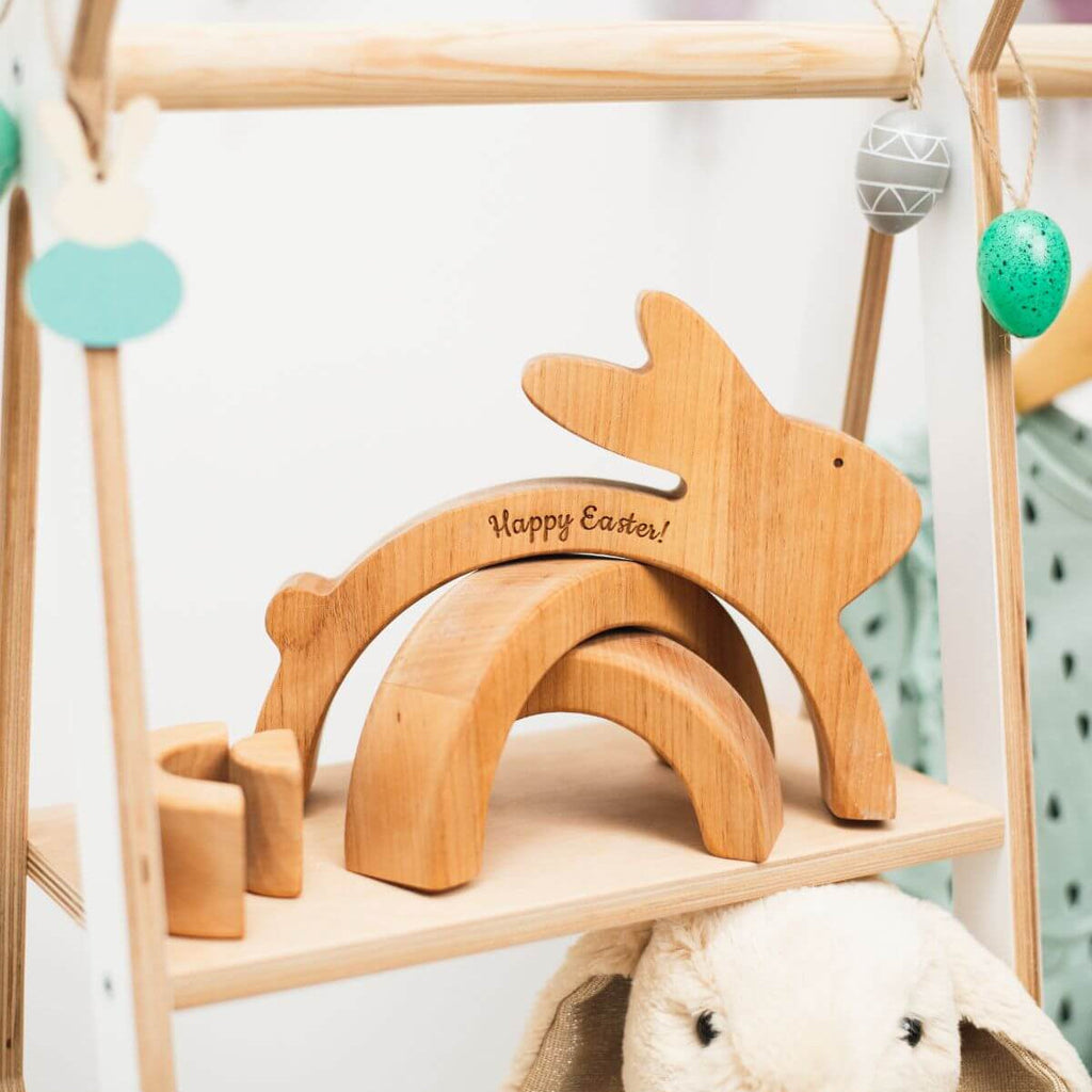 Wooden Bunny Stacker - SJB-DIAMOND ELITES