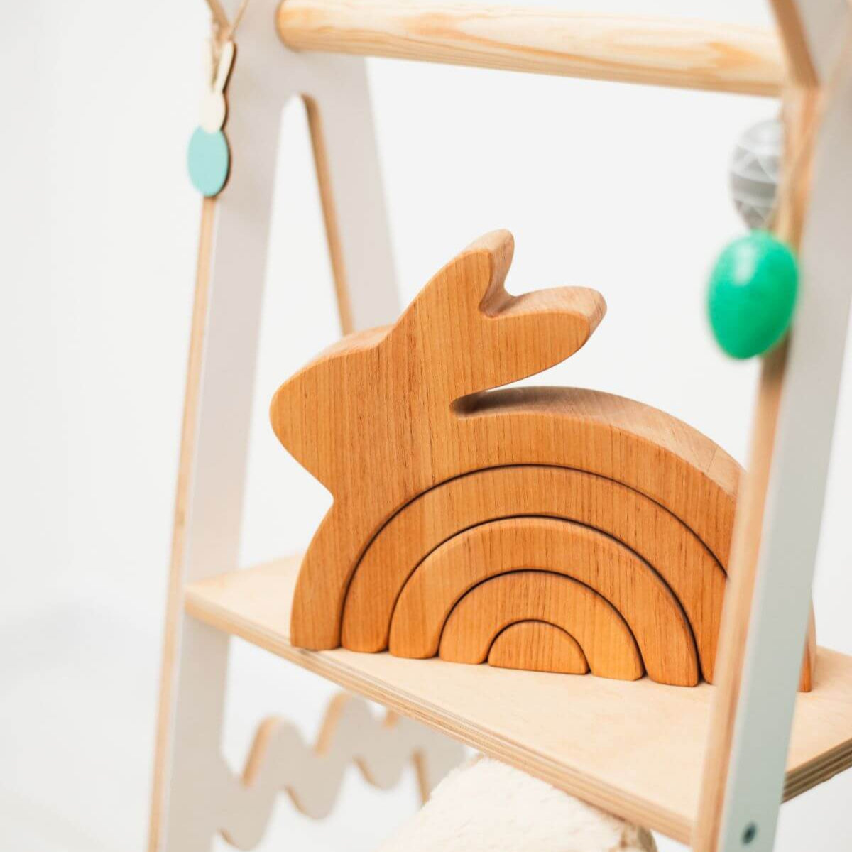 Wooden Bunny Stacker - SJB-DIAMOND ELITES