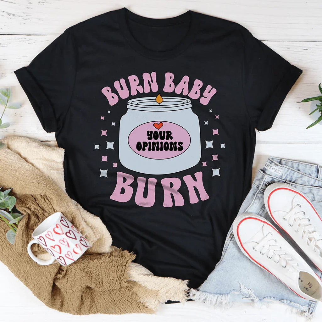 Burn Baby Tee Peachy Sunday