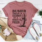 Busier Than A Cucumber In A Women's Prison Tee Peachy Sunday