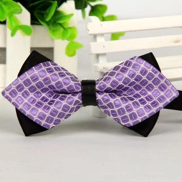 Business Black Golden Butterfly Men Bowtie Luxury Double Layer Pointed Classic Bow Tie Lovely Men Gift For Office And Meetings Stevvex