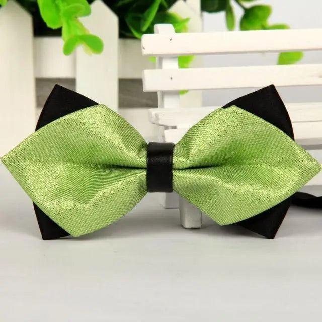 Business Black Golden Butterfly Men Bowtie Luxury Double Layer Pointed Classic Bow Tie Lovely Men Gift For Office And Meetings Stevvex