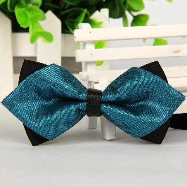 Business Black Golden Butterfly Men Bowtie Luxury Double Layer Pointed Classic Bow Tie Lovely Men Gift For Office And Meetings Stevvex