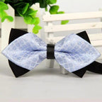 Business Black Golden Butterfly Men Bowtie Luxury Double Layer Pointed Classic Bow Tie Lovely Men Gift For Office And Meetings Stevvex
