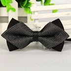 Business Black Golden Butterfly Men Bowtie Luxury Double Layer Pointed Classic Bow Tie Lovely Men Gift For Office And Meetings Stevvex