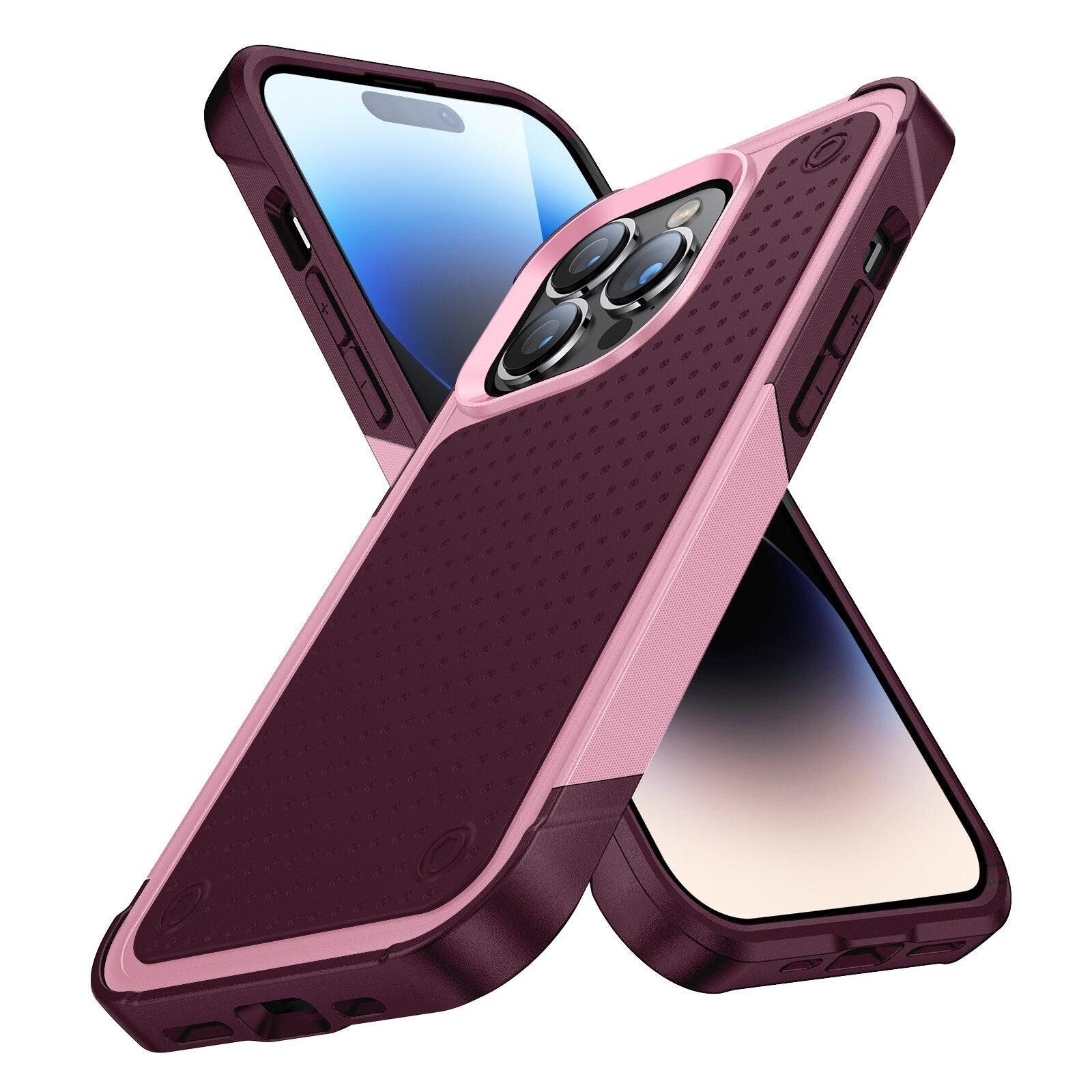 Business Black Shockproof Armor Case for iPhone 14 Pro Max 14 Plus 13 12 Hard Cover Heavy Duty Case Shockproof Ultra-Slim Non-slip iPhone Powerful Protective Phone Case for iPhone Stevvex
