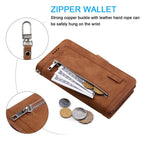 Business Blue New Cards Flip Leather Case For iPhone 14 13 12 11 Pro Max 10 X 6 6s 7 8 Plus XR XS Max Multifunctional Wallet Phone Case  Multi-Card Wallet Leather iphone Case Stevvex