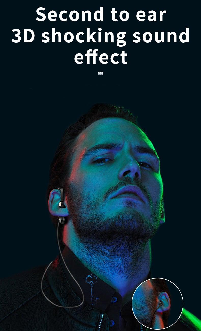 Business Bluetooth Hands-free Earphone Comfortable Single Ear Wireless Headset Waterproof Sport Earbuds 48 Working Time Wireless HD Call Headphone Bluetooth 5.0 Earbuds Noise Isolating Clear Calls Sweat Resistance Lightweight HiFi Headphone Stevvex